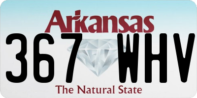 AR license plate 367WHV