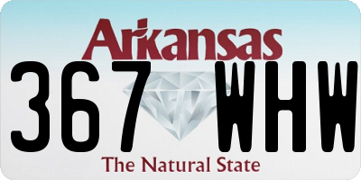 AR license plate 367WHW
