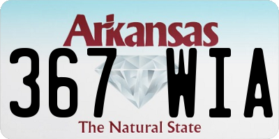 AR license plate 367WIA