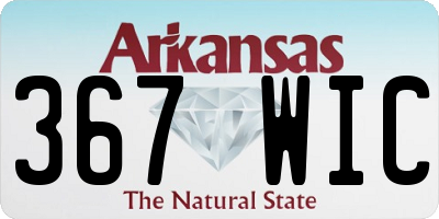AR license plate 367WIC