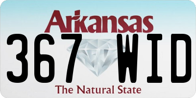 AR license plate 367WID