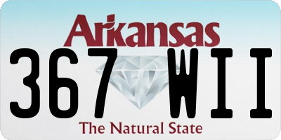 AR license plate 367WII