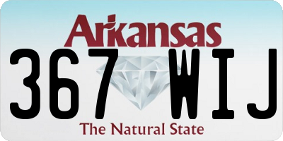 AR license plate 367WIJ