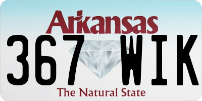AR license plate 367WIK