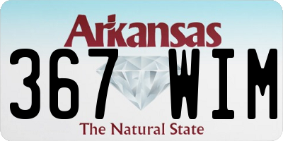 AR license plate 367WIM