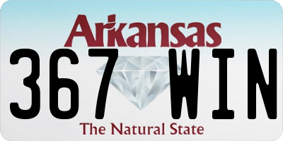 AR license plate 367WIN