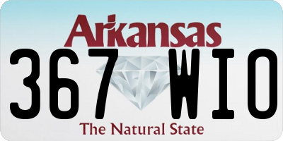 AR license plate 367WIO