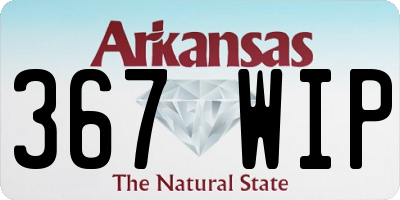 AR license plate 367WIP