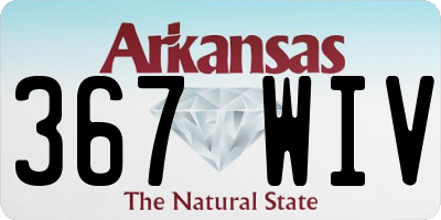 AR license plate 367WIV