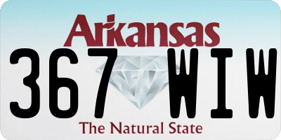AR license plate 367WIW