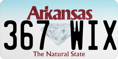 AR license plate 367WIX