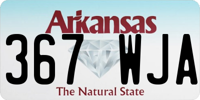 AR license plate 367WJA