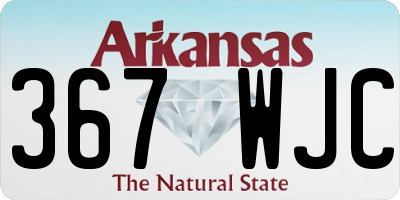 AR license plate 367WJC