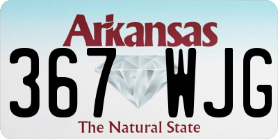 AR license plate 367WJG