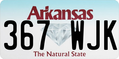 AR license plate 367WJK