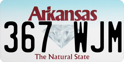 AR license plate 367WJM