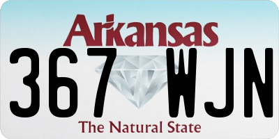 AR license plate 367WJN