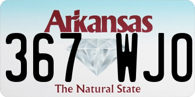 AR license plate 367WJO