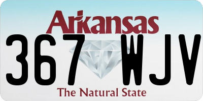 AR license plate 367WJV