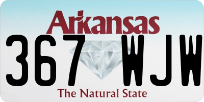 AR license plate 367WJW