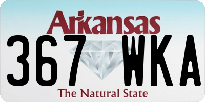 AR license plate 367WKA