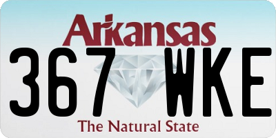 AR license plate 367WKE