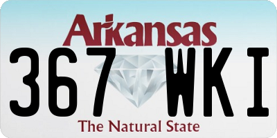 AR license plate 367WKI