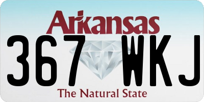 AR license plate 367WKJ