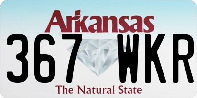 AR license plate 367WKR