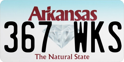 AR license plate 367WKS