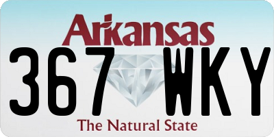 AR license plate 367WKY
