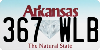 AR license plate 367WLB