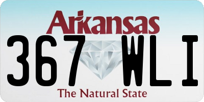 AR license plate 367WLI