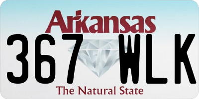 AR license plate 367WLK
