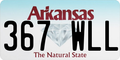 AR license plate 367WLL