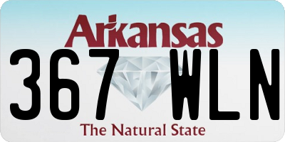 AR license plate 367WLN