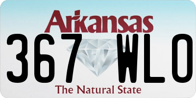 AR license plate 367WLO