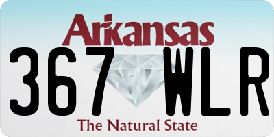 AR license plate 367WLR