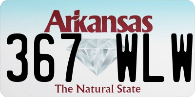 AR license plate 367WLW