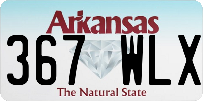 AR license plate 367WLX