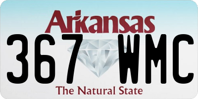 AR license plate 367WMC