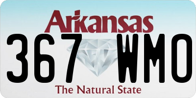 AR license plate 367WMO