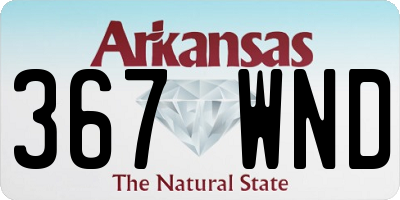 AR license plate 367WND