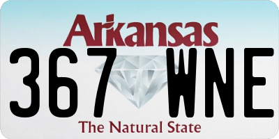 AR license plate 367WNE
