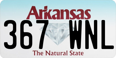 AR license plate 367WNL