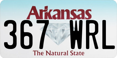 AR license plate 367WRL