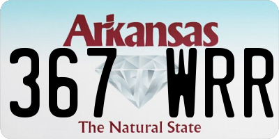 AR license plate 367WRR