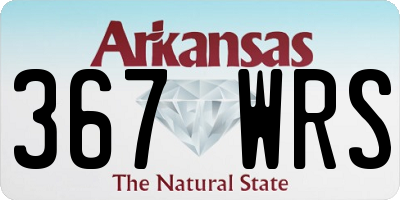 AR license plate 367WRS