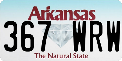 AR license plate 367WRW