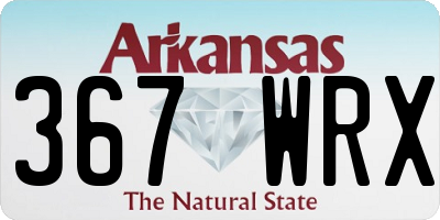 AR license plate 367WRX